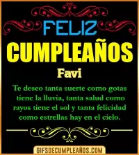 GIF Frases de Cumpleaños Favi