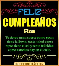 GIF Frases de Cumpleaños Fina