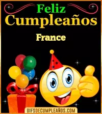 GIF Gif de Feliz Cumpleaños France