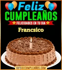 GIF Felicidades en tu día Francsico