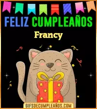 GIF Feliz Cumpleaños Francy
