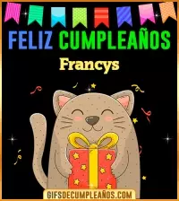 GIF Feliz Cumpleaños Francys