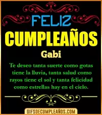 GIF Frases de Cumpleaños Gabi