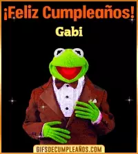 GIF Meme feliz cumpleaños Gabi