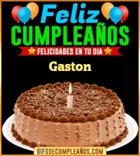 GIF Felicidades en tu día Gaston