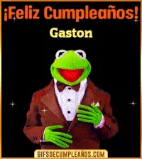GIF Meme feliz cumpleaños Gaston