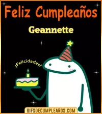 GIF Flork meme Cumpleaños Geannette