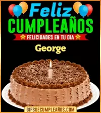 GIF Felicidades en tu día George