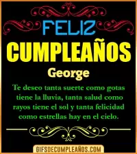 GIF Frases de Cumpleaños George