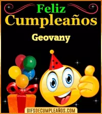 GIF Gif de Feliz Cumpleaños Geovany
