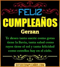 GIF Frases de Cumpleaños Gerzan