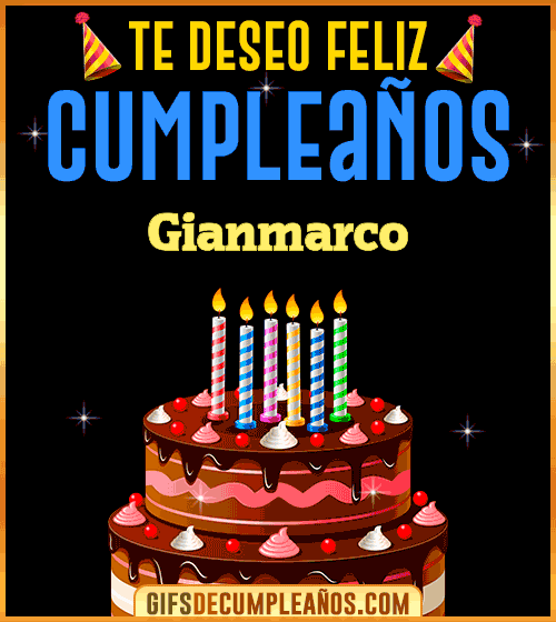 Te deseo Feliz Cumpleaños Gianmarco