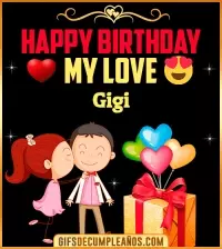 GIF Happy Birthday Love Kiss gif Gigi