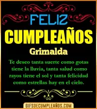 GIF Frases de Cumpleaños Grimalda