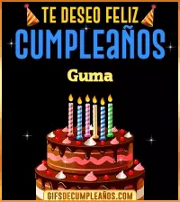 GIF Te deseo Feliz Cumpleaños Guma