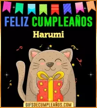 GIF Feliz Cumpleaños Harumi