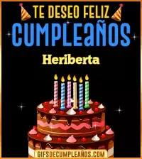 GIF Te deseo Feliz Cumpleaños Heriberta