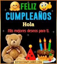 Gif de cumpleaños Hola