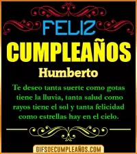 GIF Frases de Cumpleaños Humberto
