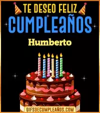 GIF Te deseo Feliz Cumpleaños Humberto