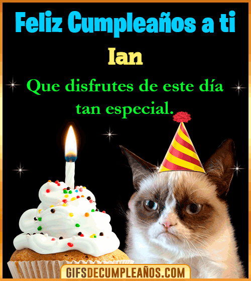 Gato meme Feliz Cumpleaños Ian Gato meme Feliz Cumpleaños Ian
