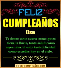 GIF Frases de Cumpleaños Ilsa