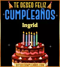 GIF Te deseo Feliz Cumpleaños Ingrid