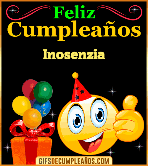 Gif de Feliz Cumpleaños Inosenzia Gif de Feliz Cumpleaños Inosenzia