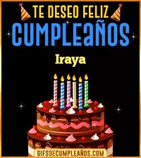 GIF Te deseo Feliz Cumpleaños Iraya