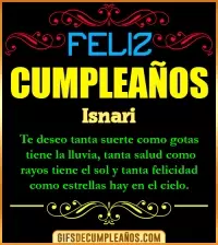 GIF Frases de Cumpleaños Isnari