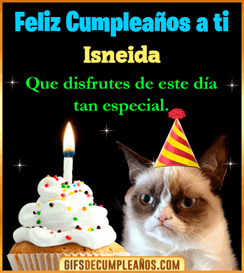 Gato meme Feliz Cumpleaños Isneida Gato meme Feliz Cumpleaños Isneida