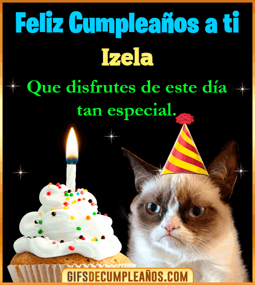 Gato meme Feliz Cumpleaños Izela Gato meme Feliz Cumpleaños Izela