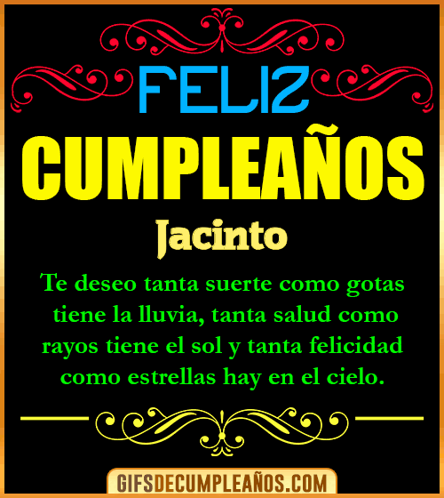 Frases de Cumpleaños Jacinto Frases de Cumpleaños Jacinto