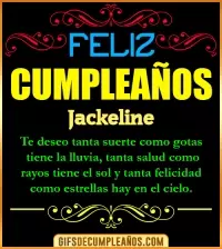 GIF Frases de Cumpleaños Jackeline