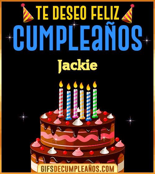 Te deseo Feliz Cumpleaños Jackie Te deseo Feliz Cumpleaños Jackie