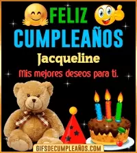 GIF Gif de cumpleaños Jacqueline