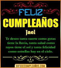 GIF Frases de Cumpleaños Jael