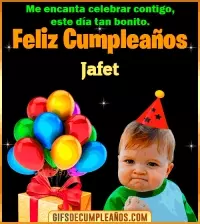 GIF Meme de Niño Feliz Cumpleaños Jafet