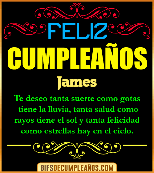 Frases de Cumpleaños James Frases de Cumpleaños James