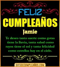 GIF Frases de Cumpleaños Jamie
