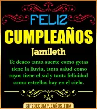 GIF Frases de Cumpleaños Jamileth