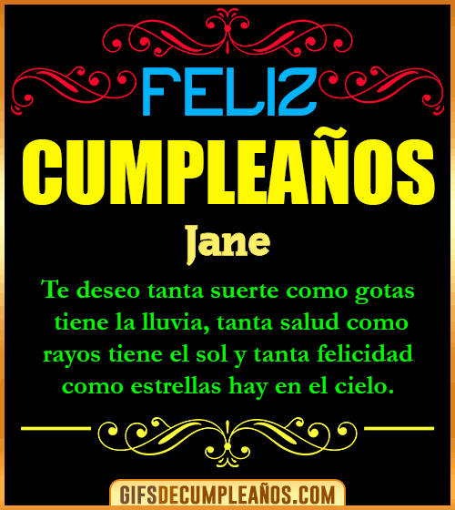 Frases de Cumpleaños Jane Frases de Cumpleaños Jane
