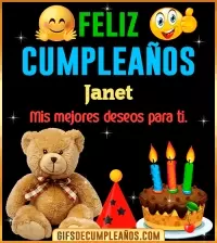GIF Gif de cumpleaños Janet