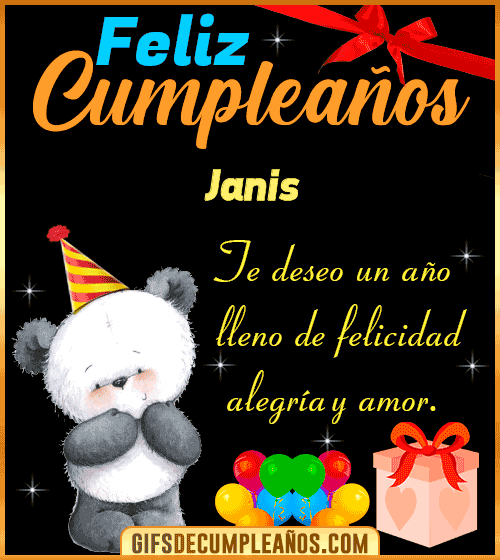 Te deseo un feliz cumpleaños Janis Te deseo un feliz cumpleaños Janis