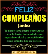 GIF Frases de Cumpleaños Janko