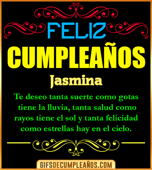 Frases de Cumpleaños Jasmina Frases de Cumpleaños Jasmina