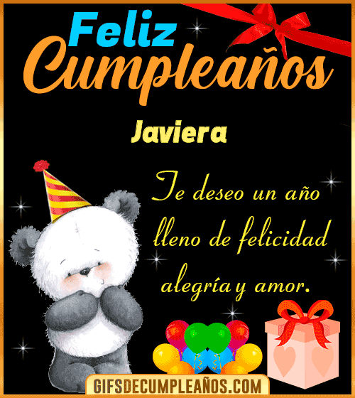 Te deseo un feliz cumpleaños Javiera Te deseo un feliz cumpleaños Javiera