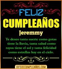GIF Frases de Cumpleaños Jeremmy