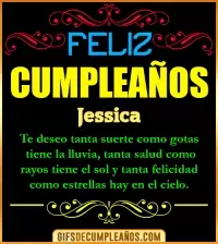 GIF Frases de Cumpleaños Jessica