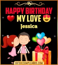 GIF Happy Birthday Love Kiss gif Jessica